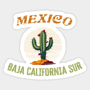 Mexico, the land of cactus Sticker